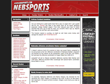 Tablet Screenshot of nebsports.com